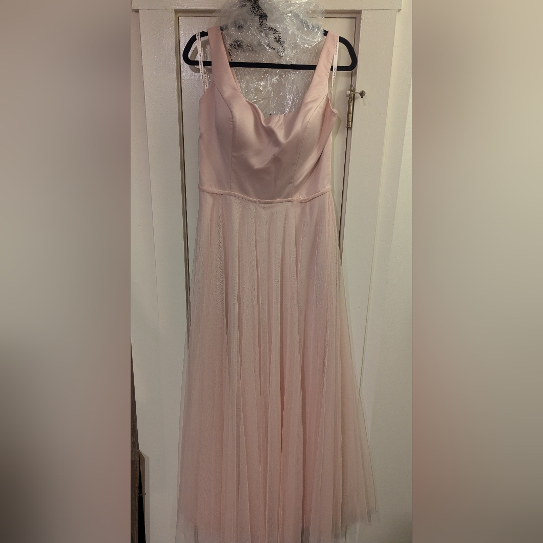 Nwt Morilee Blush Pink Satin English Net Gown Us 12 (L)